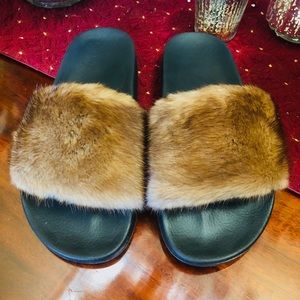 Brand New GIVENCHY Real Mink slides